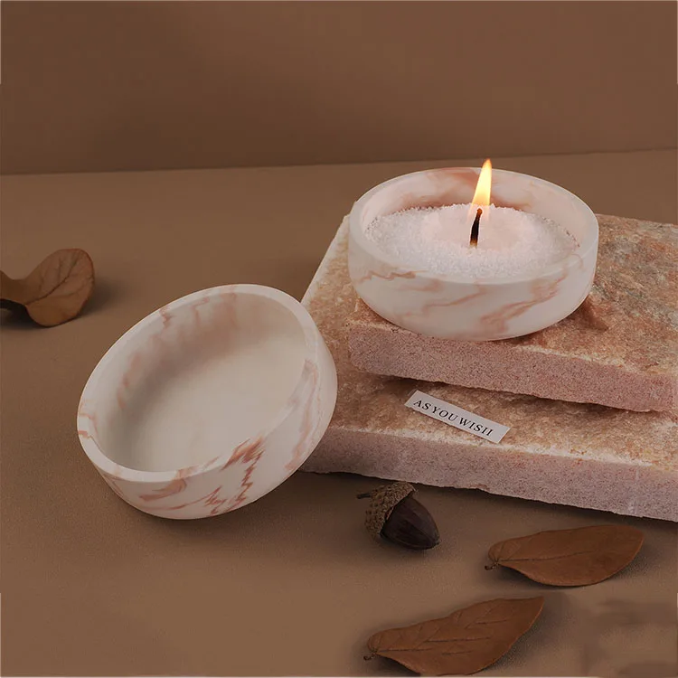 Round Mini Cup Bowl Silicone Mold Soybean Wax Candle Container Casting Mould DIY Gypsum Storage Box Concrete Flower Pot Making