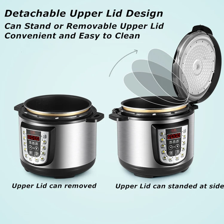 Electric Pressure Cooker Air Fryer Quick Cooking Kitchenware 5L Rice Cooker