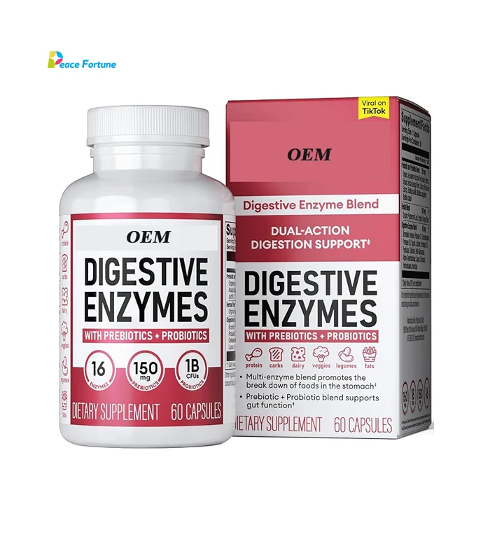 OEM - Digestive Enzymes - Multi Enzymes, Organic Prebiotics & Probiotics for Digestive Health & Gut Health, food supplements
