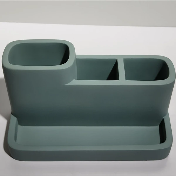 Wholesale Resin Office Desk Organizer 4 Slot Remote Control Holder Desktop Storage Box Pen Holders