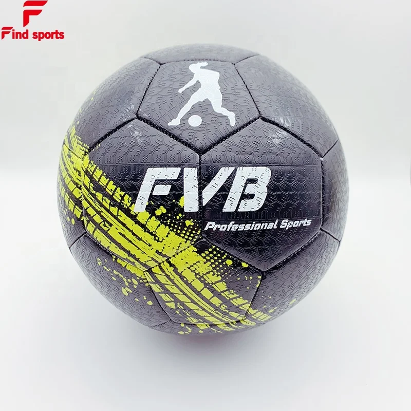 
2020 newest tire leather street football promotional soccer ball with logo printed for training 