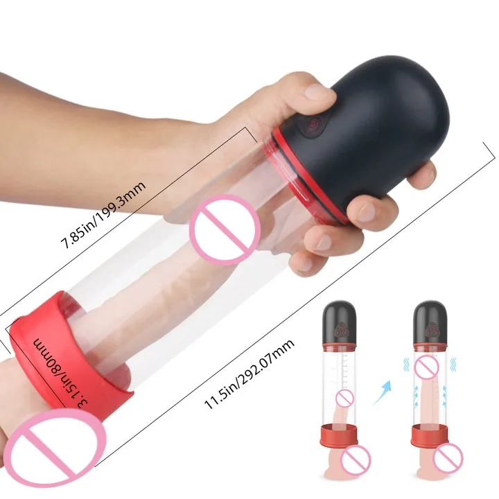 Male Masturbation sex toy electric penis pump enlargement penis Extender exercise physical medical for men