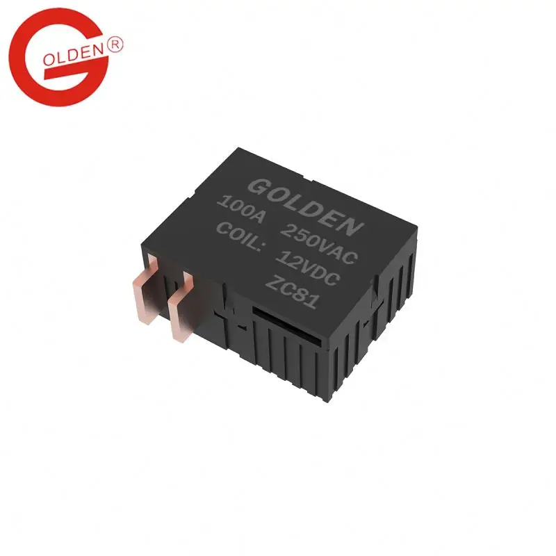 Golden ZC81 Single Phase Magnetic Latching Relay Rohs 100A 250VAC 25000VA High Power Electrical Meter Relay Customization