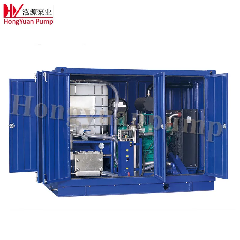 The dam concrete high pressure cleaner