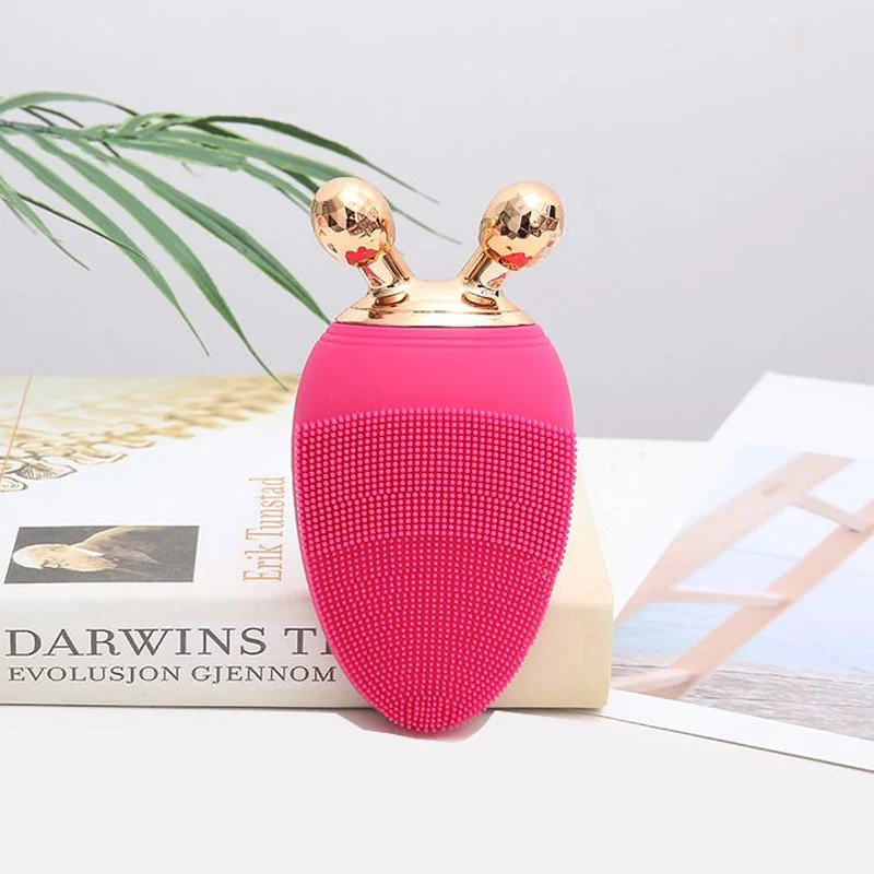2019 New Arrival Beauty Amazon Sonic Facial Cleansing Brush Waterproof Electric Silicone Face Cleanser Brush