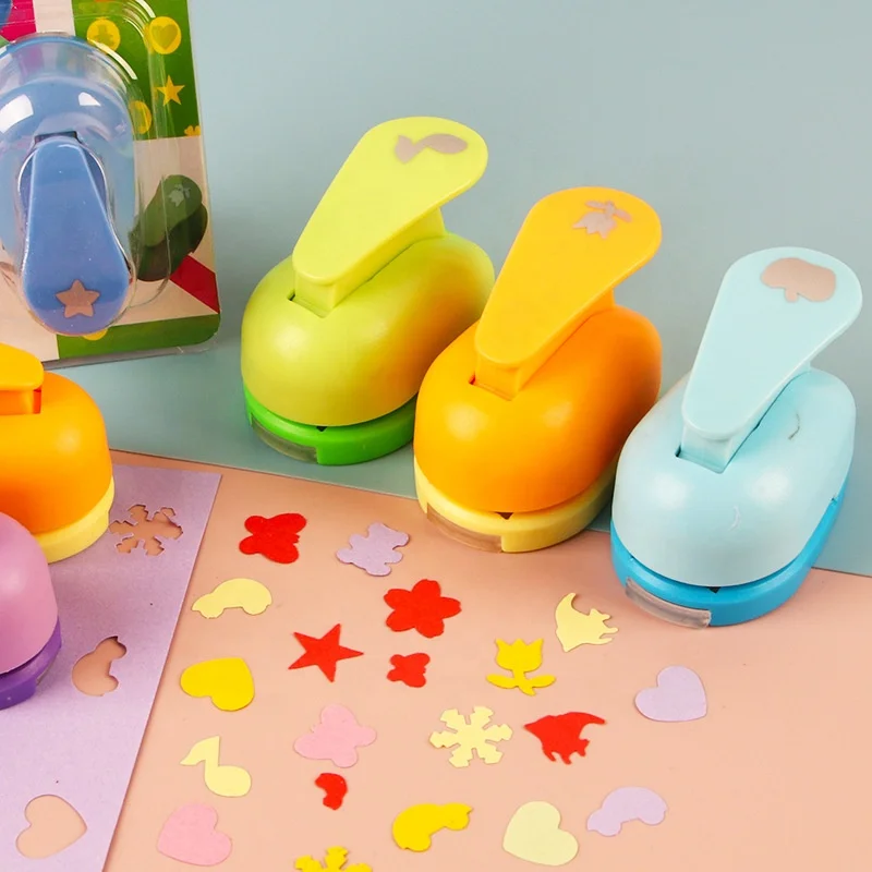 Wholesale Drawing Toys ChildHole Punch Mini Printing Paper Hand Shaper Scrapbook Tag Card Craft DIY Punch Cut