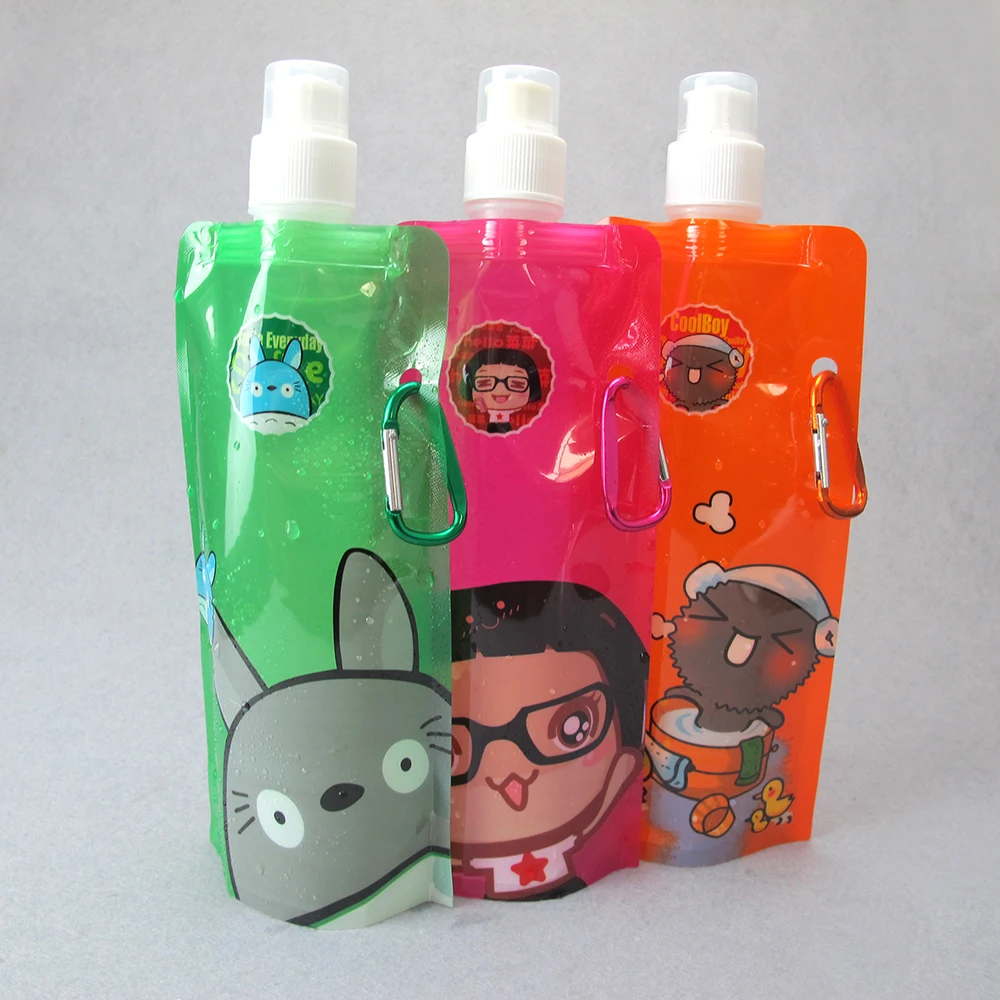 
Custom beverage packaging bag girls and boys drinking spout pouches print outdoor plastic spout bag for liquid 