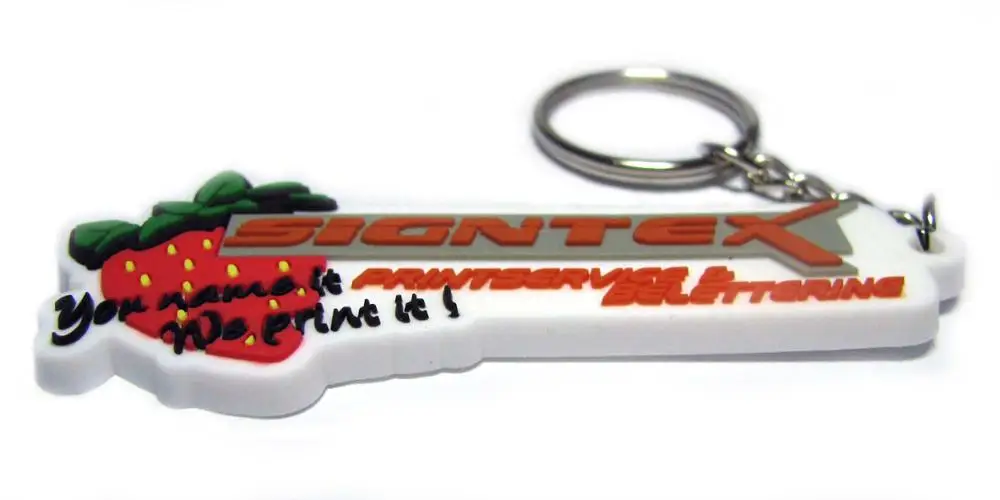 Chinese Supplier Soft Rubber PVC keyring