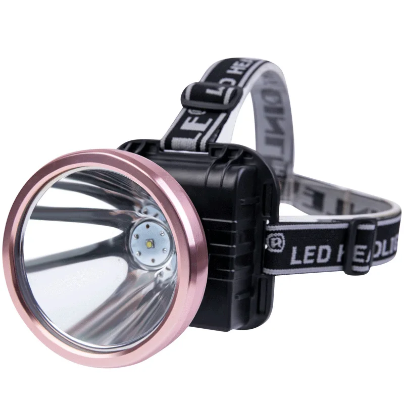 
800m shot range waterproof super bright headlamp utility 2 modes led rechargable headlamp 