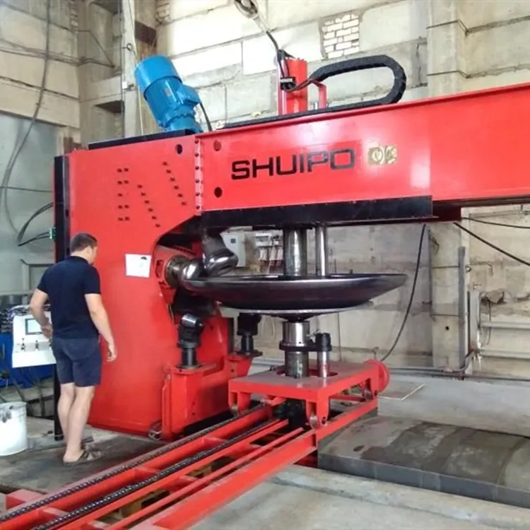 Spinning machine/LPG LNG tank hydraulic flanging