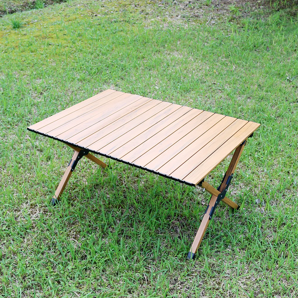 2 People Small Wooden Camping Folding Picnic Table