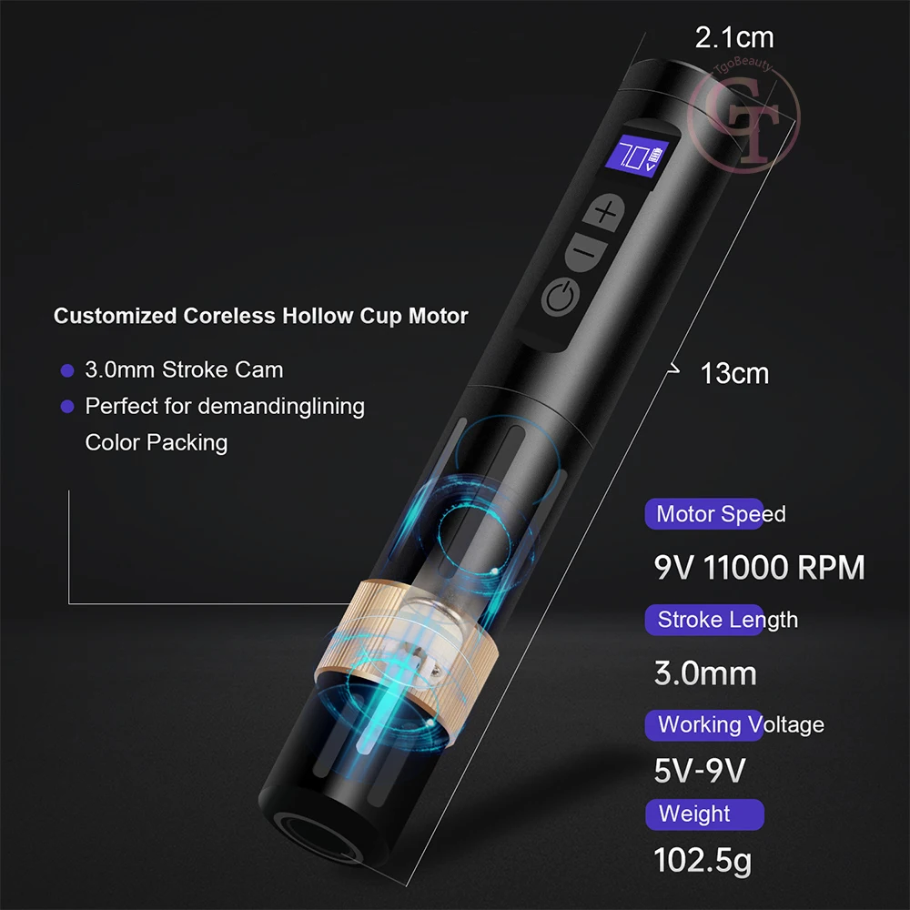 Professional Tattoo Machine Pen Kits Cosmetic Permanent Makeup Machine for Eyebrow Lip Body Tattoo