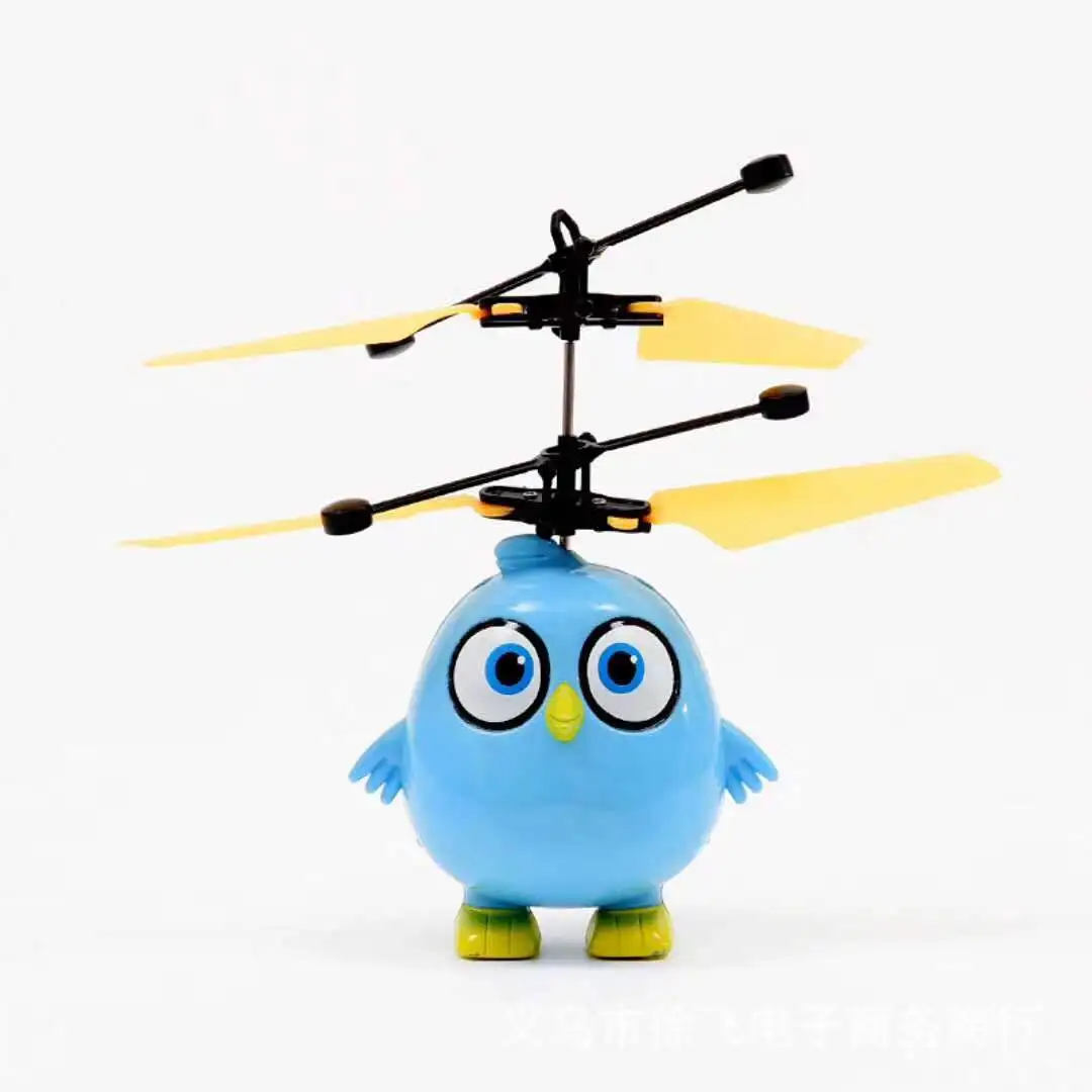 Flying bird toy LED Luminous Kid Flight Electronic Infrared Induction Aircraft Remote Control Toys Magic Sensing Helicopter