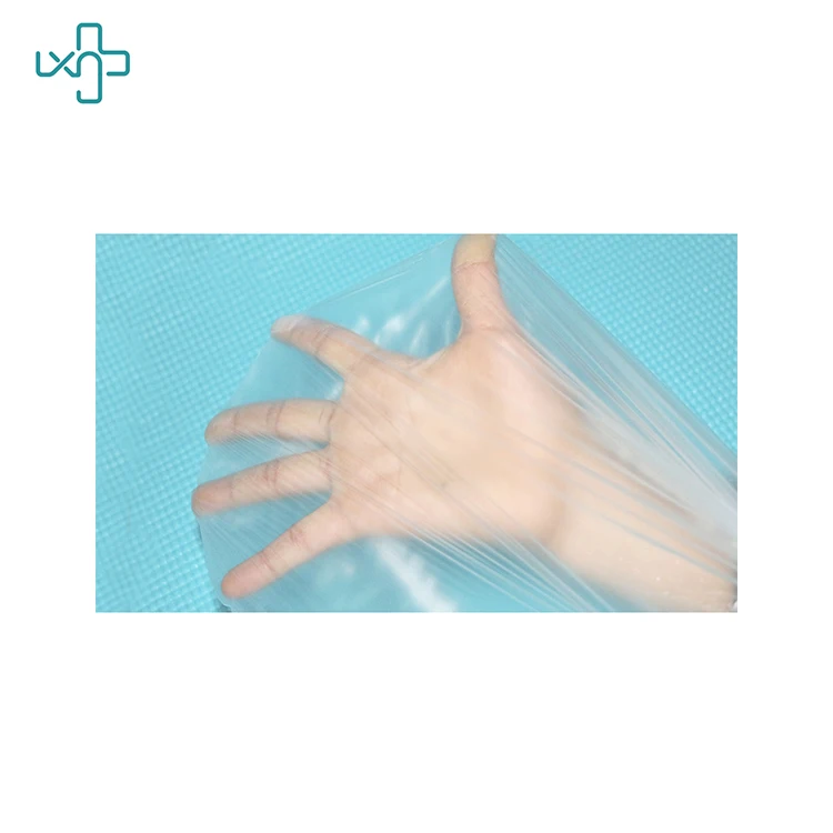 
Leboo waterproof Disposable PE Shower Cap plastic with elastic white 