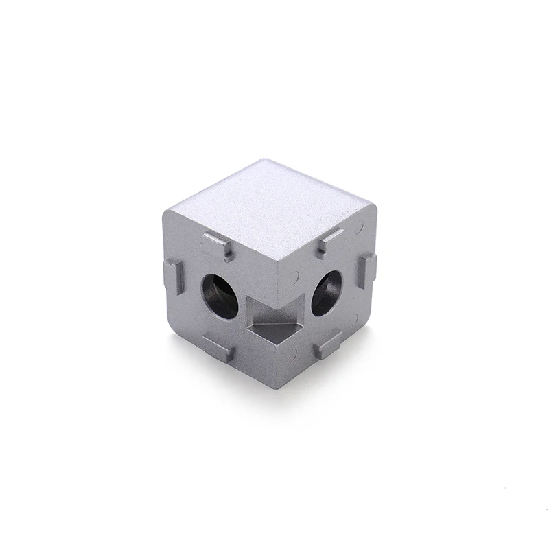Aluminum Profile Accessory Alu Color 2 Way Cubic Corner Joint Connector