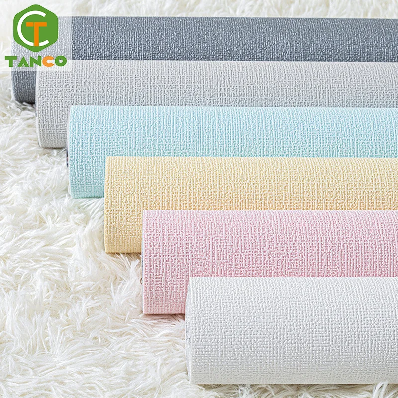 3D thick 50*280cm foam wallpaper roll water prof for girls room