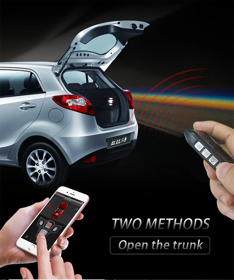 SPY car alarm system remote engine start dc12v universal auto immobilizer remote car alarm with app control lcd remote control