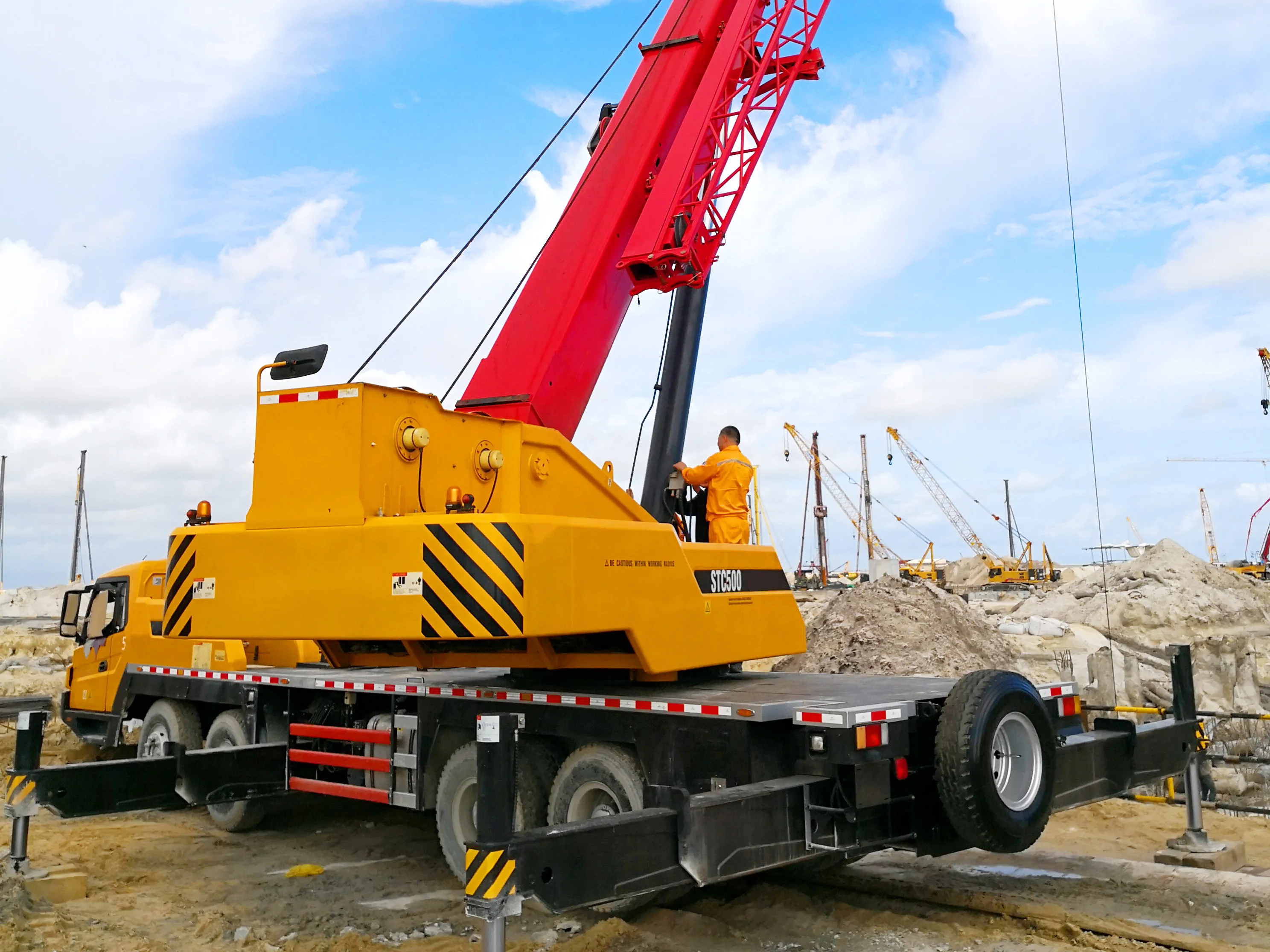 Hot Sale 50t lifting machinery STC500 Truck mounted crane in stock