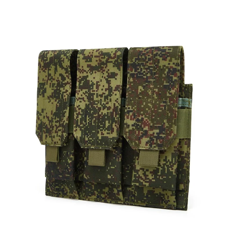 Outdoor Tactical MOLLE Triple Magazine Pouches Hunting Camouflage Mag Pack Tactico Tool Gear Molle Assault Magazine Bags CH-078