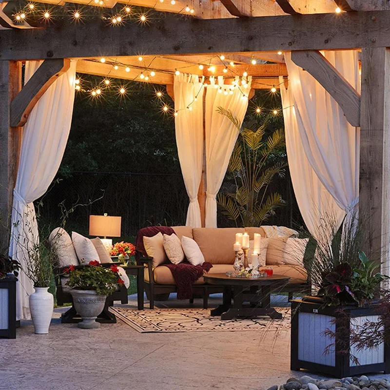 Bioclimatic louvered Pergola gazebo for garden