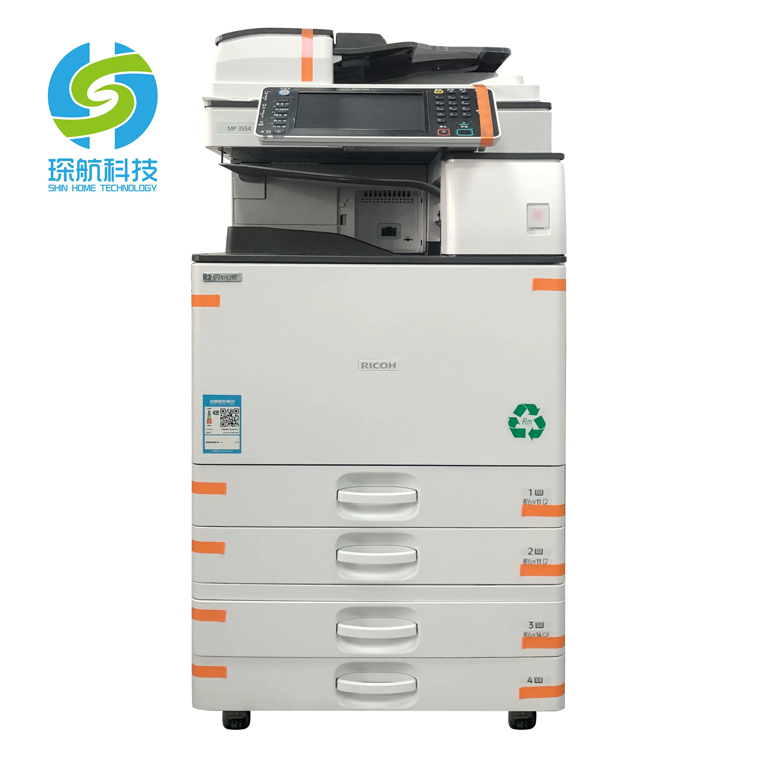Б/у цифровая машина для повторного производства RICOH MP 3554SP многофункциональная копировальная