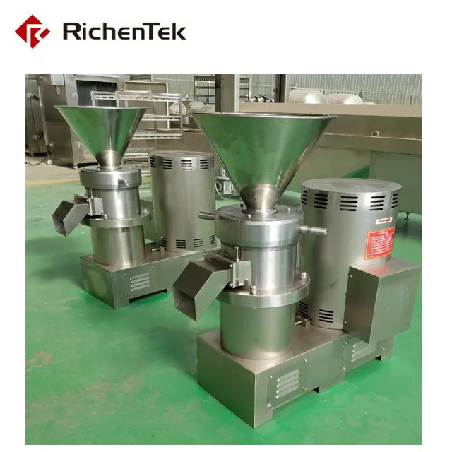 Automatic Almond Cocoa Roaster Rose Jam Grinder Pistachio Seseme Paste Grinding Peanuts Butter Making Machine Production Line