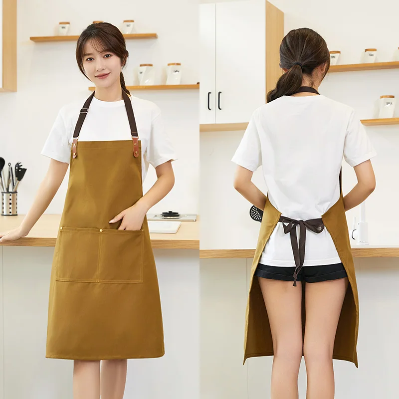 Promotion Apron Canvas Material and Work Apron Product Kitchen Chef Aprons