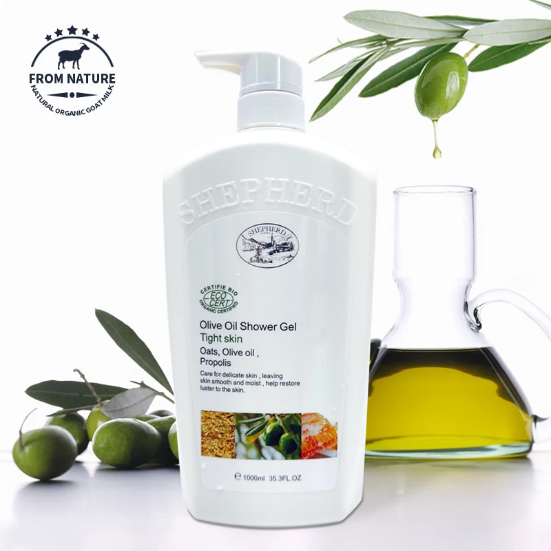
Nautural moisturizing anti-dark anti-dryness olive men shower gel 