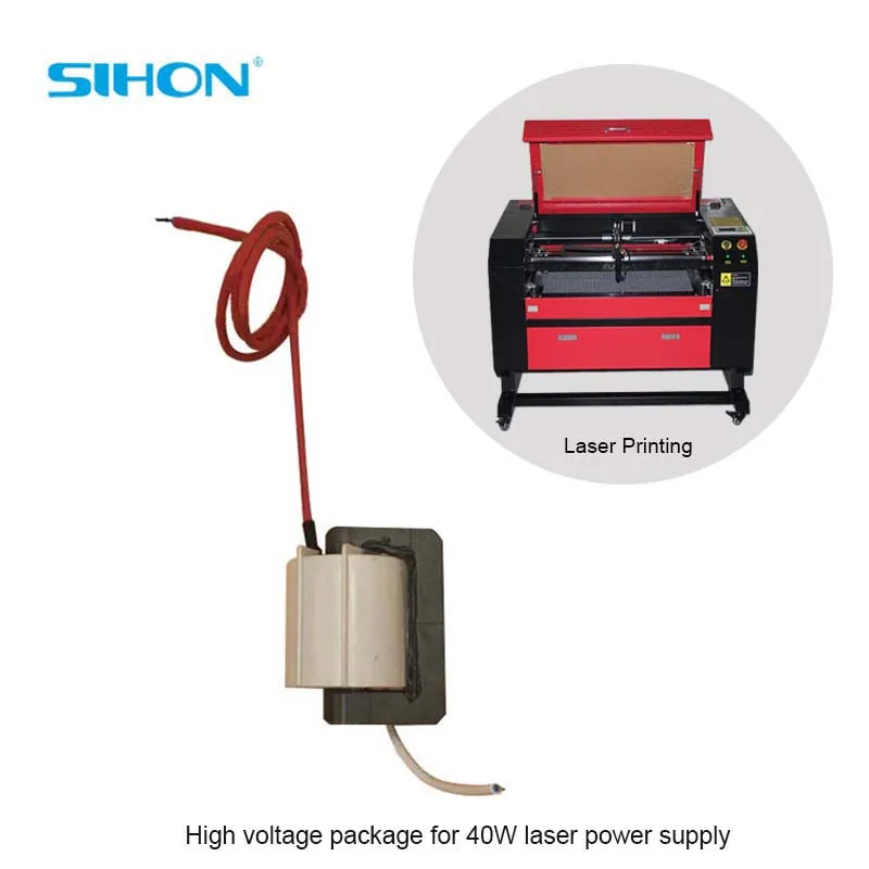 40W Laser Power Supply Flyback Transformer High Voltage Transformer For CO2 Laser Machine Parts