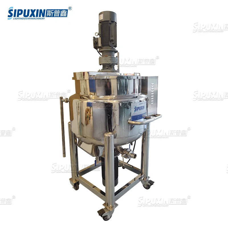 2024 200L Electric heating  Liquid mixing machine liquid soap machine mixer body lotions making machine mixers