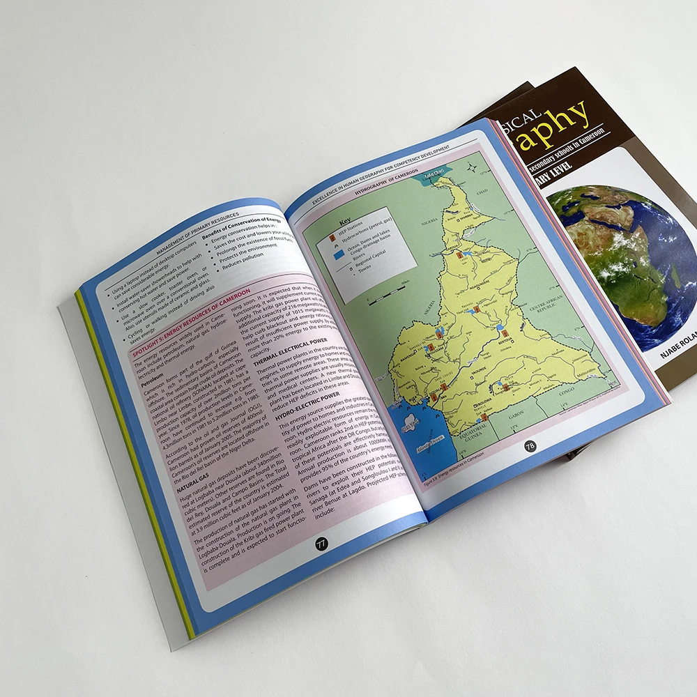 Customized book printing soft Cover textbook Design Customized Primary School English Textbook