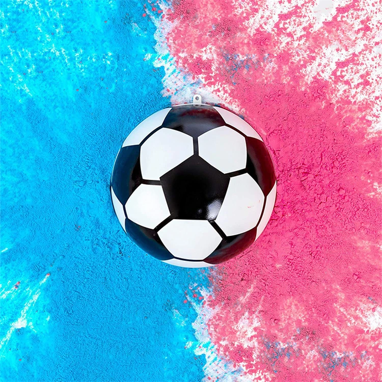 Factory Direct Sale 2023 Pink Blue Gender Reveal Powder Paper Scraps Set Football Basketball Golf Baby Shower Decoration