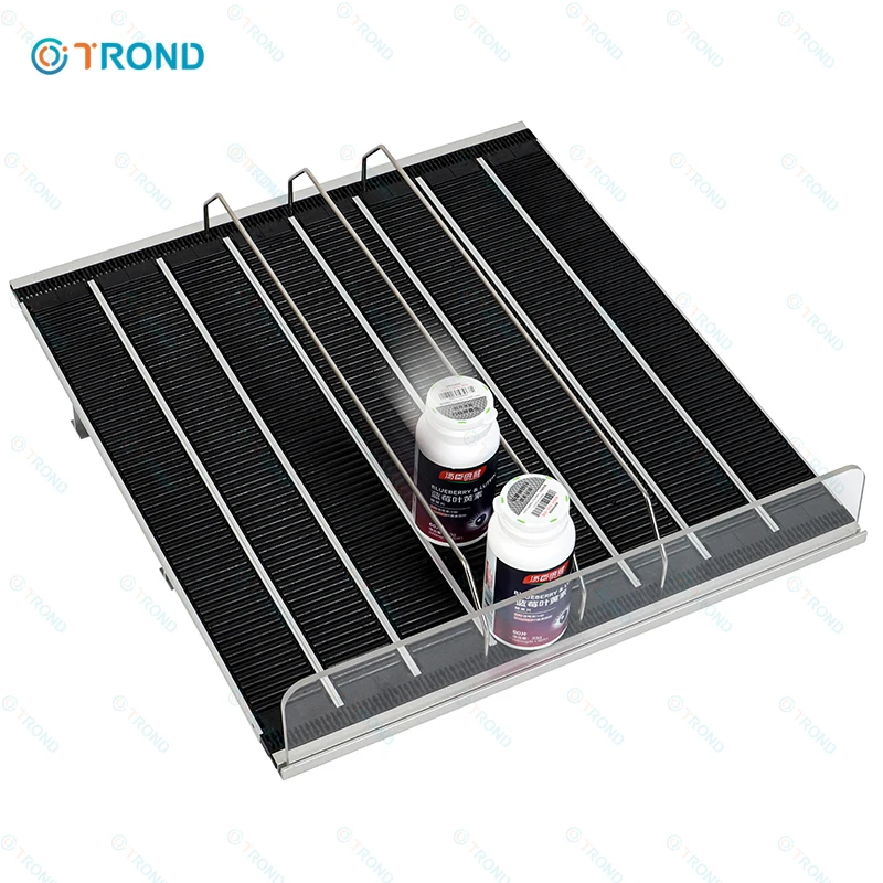 Customized Supermarket Shelves Gravity Shelf Roller System Bottle Drink Beverage Shelf Roller Glides