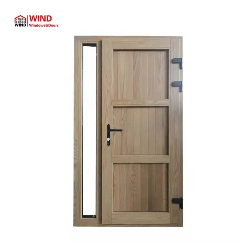 Entry door Aluminum   timber   solid  wood inswing high quality entry door manufacturer in China
