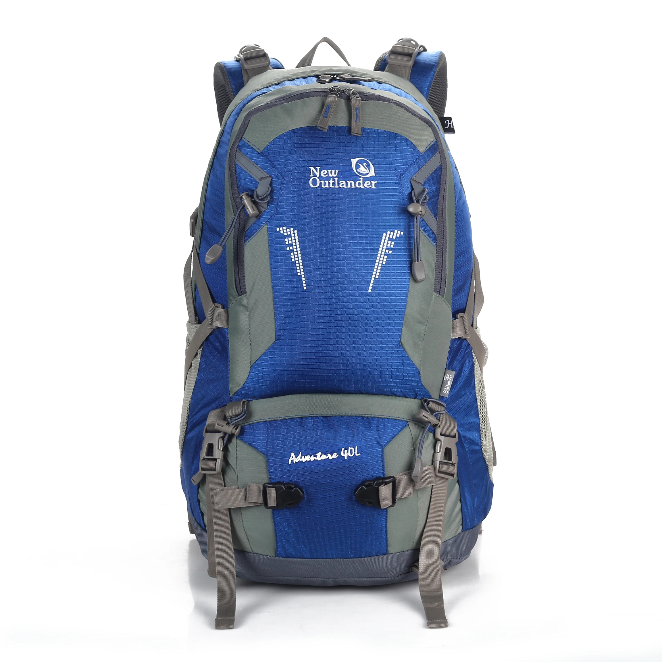 40L big camping backpack Travel Hiking Backpack Waterproof with Rain Cover for Men Women,Red/Sky Blue/Green/Yellow