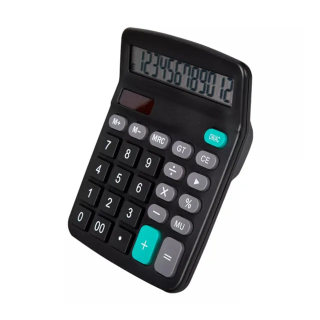 Wholesale price office desktop business calculadora 12 digits financial calculator with large lcd