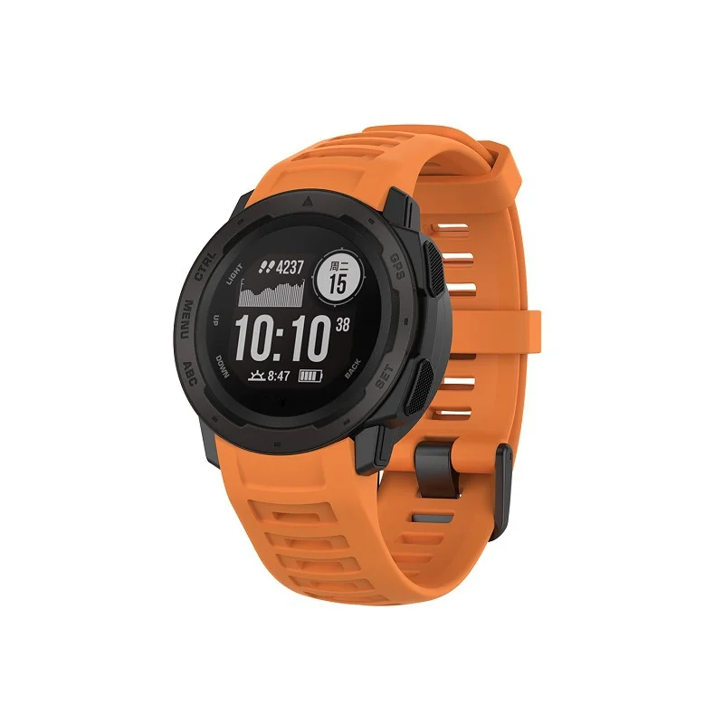 Силиконовый сменный ремешок для наручных часов совместимый с ремешком Garmin instinct 2s