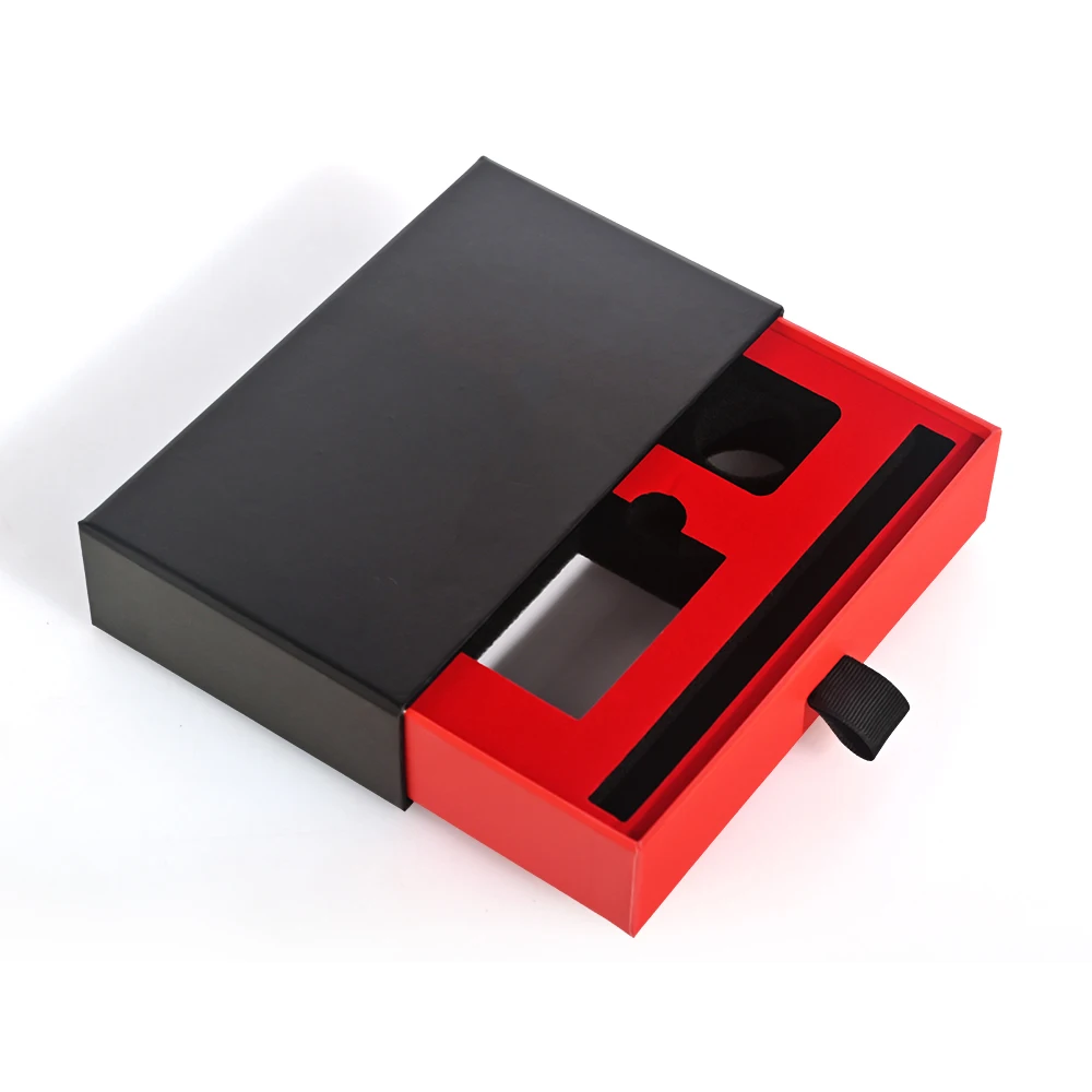 Biodegradable Brazil Trendy Caixas De Presente Custom Design Electronic Packaging Drawer Gift Box With Ribbon