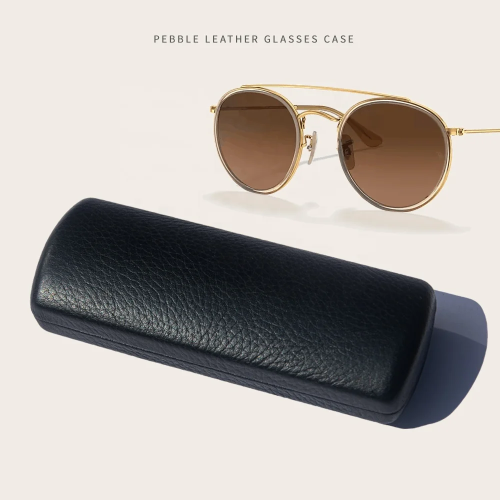 wholesale custom logo glasses hard case luxury women glasses case leather case for glasses