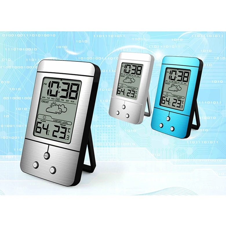digital table clock with temperature
