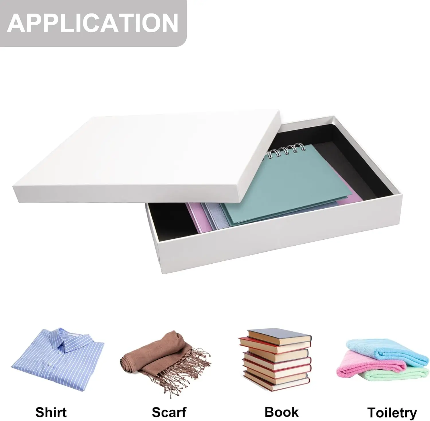 Customized Gift Packaging Paper Boxes for Shirt Sweaters Robes or other clothing File Storage Photos Paintings Storage