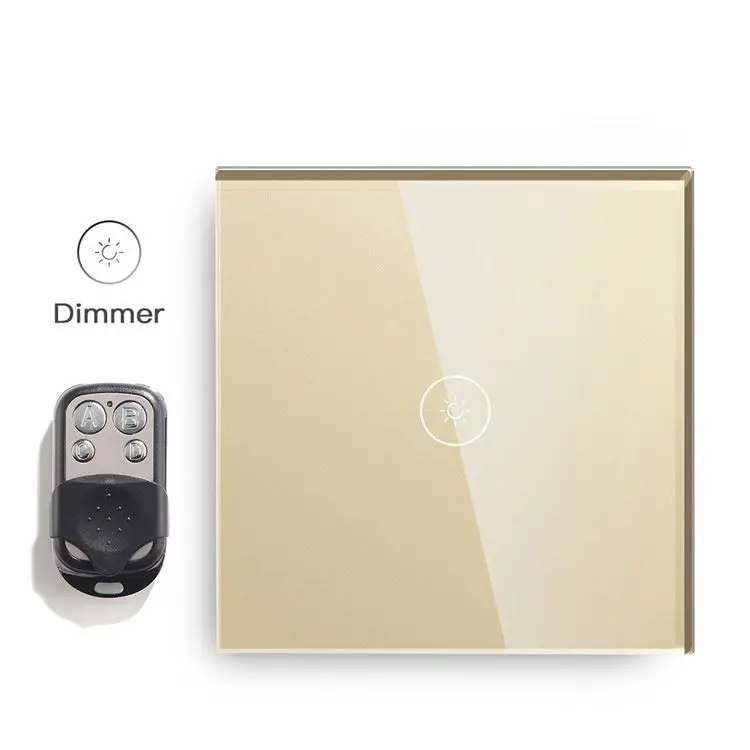 Американский стандарт стеклянная панель с подсветкой кнопочный светодиодный переключатель диммер