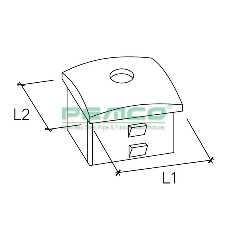 Deck Ss Tempered Glass Balustrade Bracket Casting Stainless Steel Railing Post Top Bracket