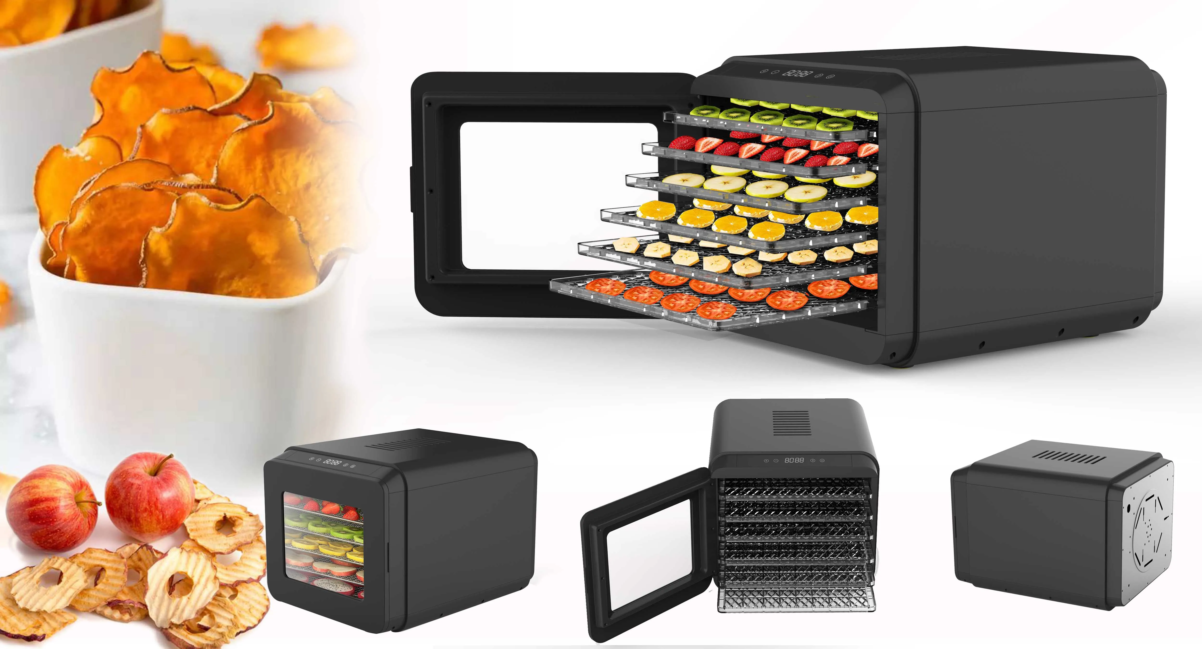 Household Kitchen Small Appliances Dehydrator Food Fruit And Vegetable Dryer