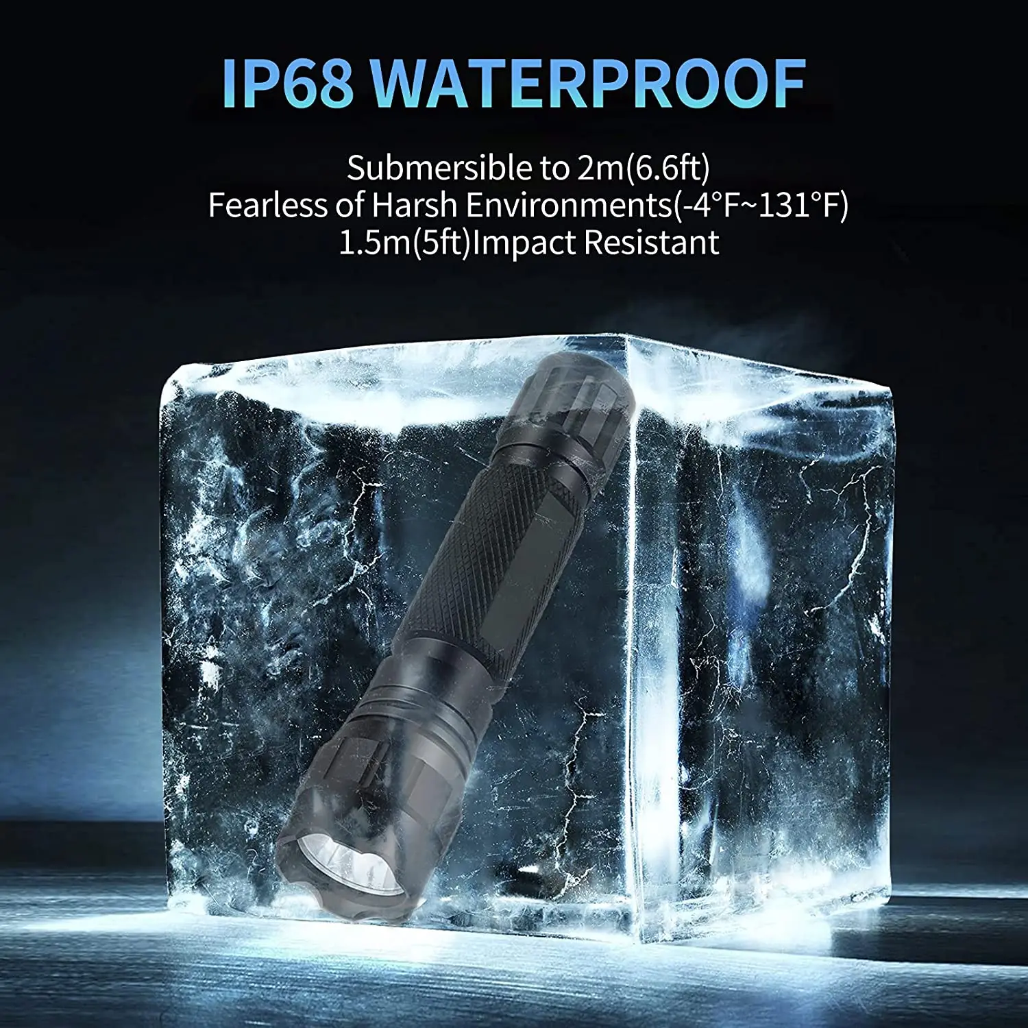 Strong Light LED Waterproof Torch Light Tactical Flashlight Emergency Flashlight with Mount