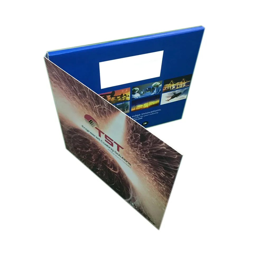 Luxury LCD Video Gift Packaging for 7 Inch handmade video box with lcd screen