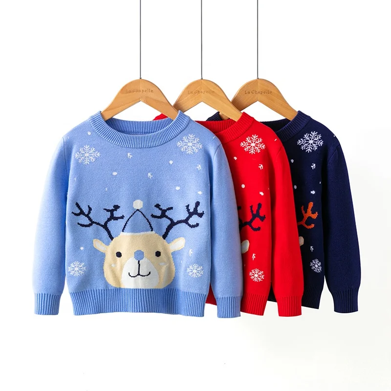 Child Semi-Turtleneck Bottoming Shirt Of Knit Pull Over Boy Sweater And Pullover Christmas Kid Knitwear
