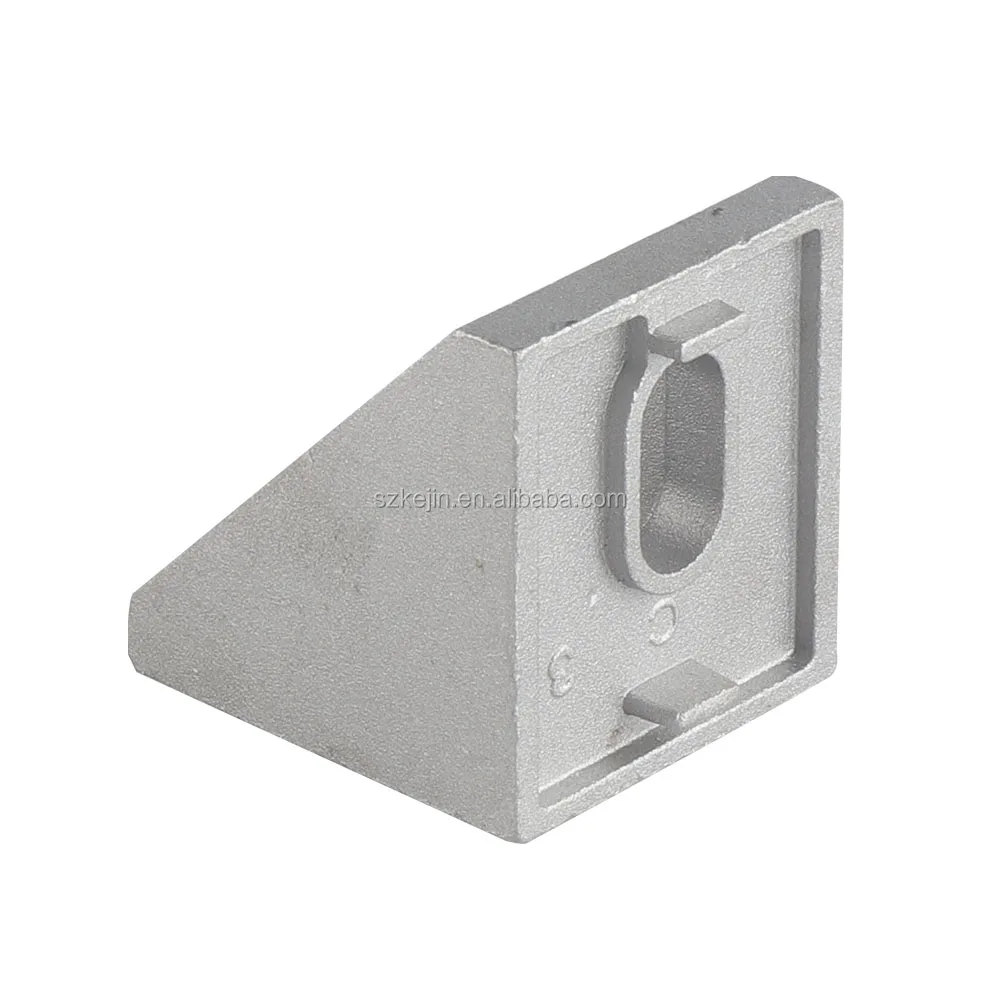 Custom 20x20 aluminum profile Right angle bracket with plastic cover