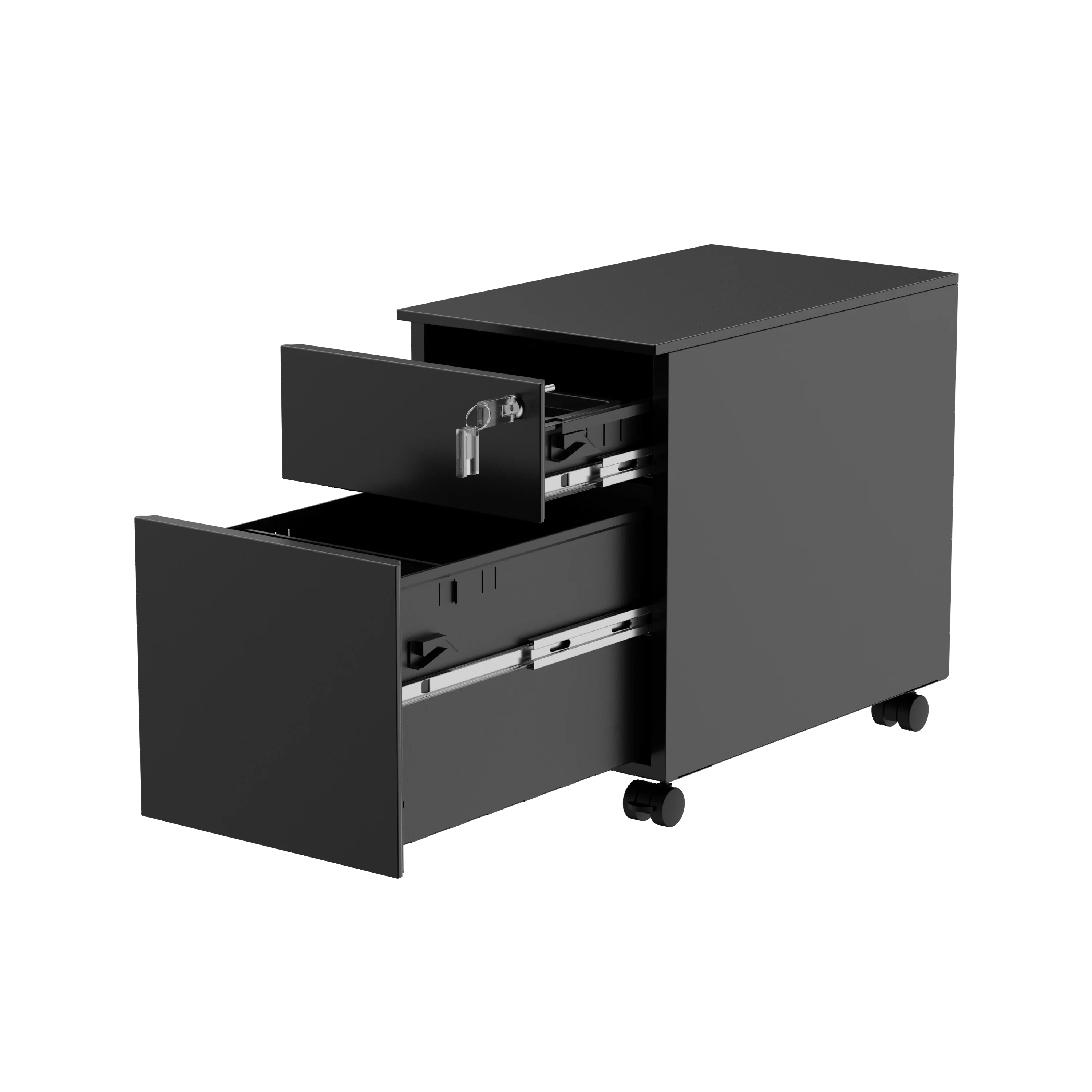 Office furniture equipment 3 drawers mobile pedestal for A4 steel metal Cabinet mobile pedestal cabinet moving storage
