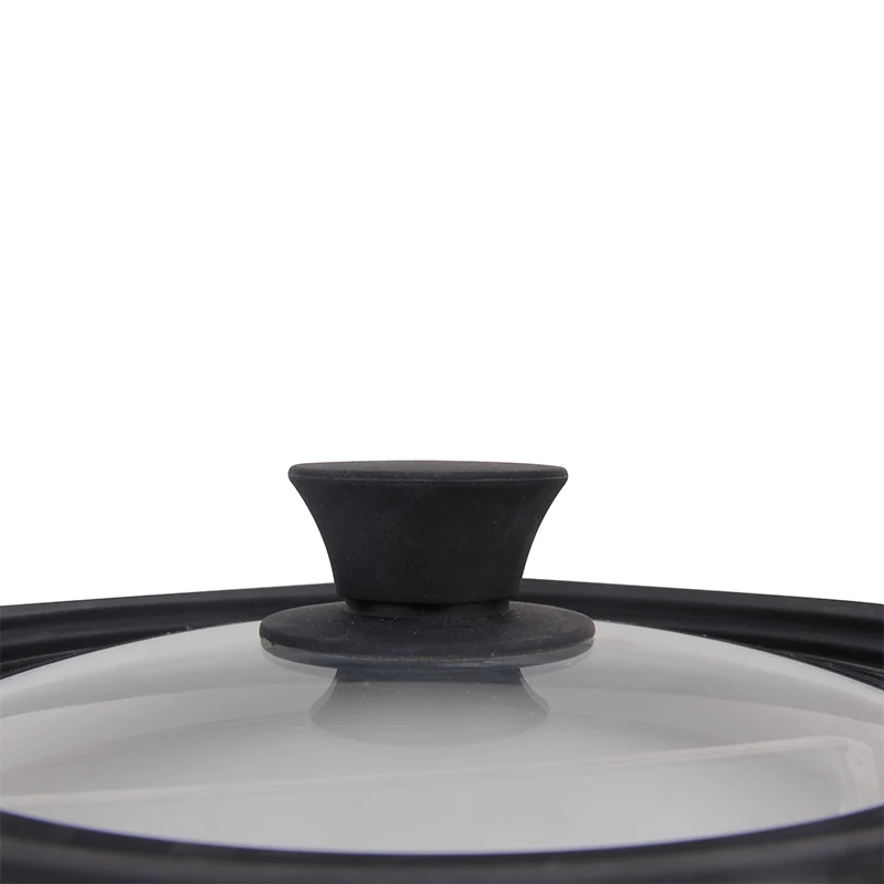20/24cm Universal black thickness 4.0mm gas&Induction Cooker glass Pot Lid